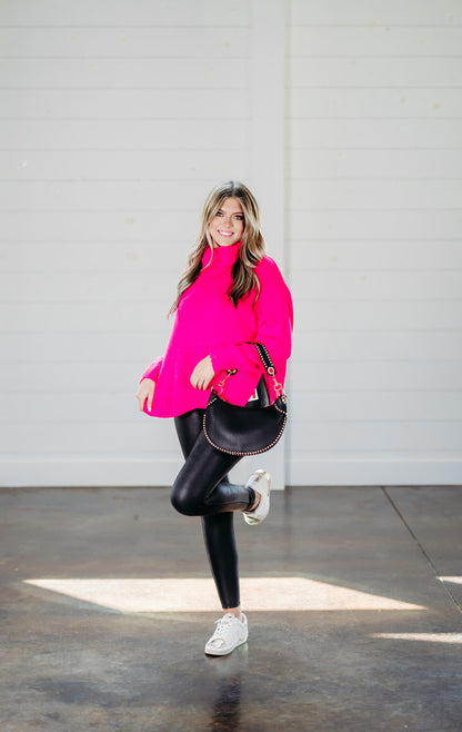 Joyful Feeling Fuchsia Sweater