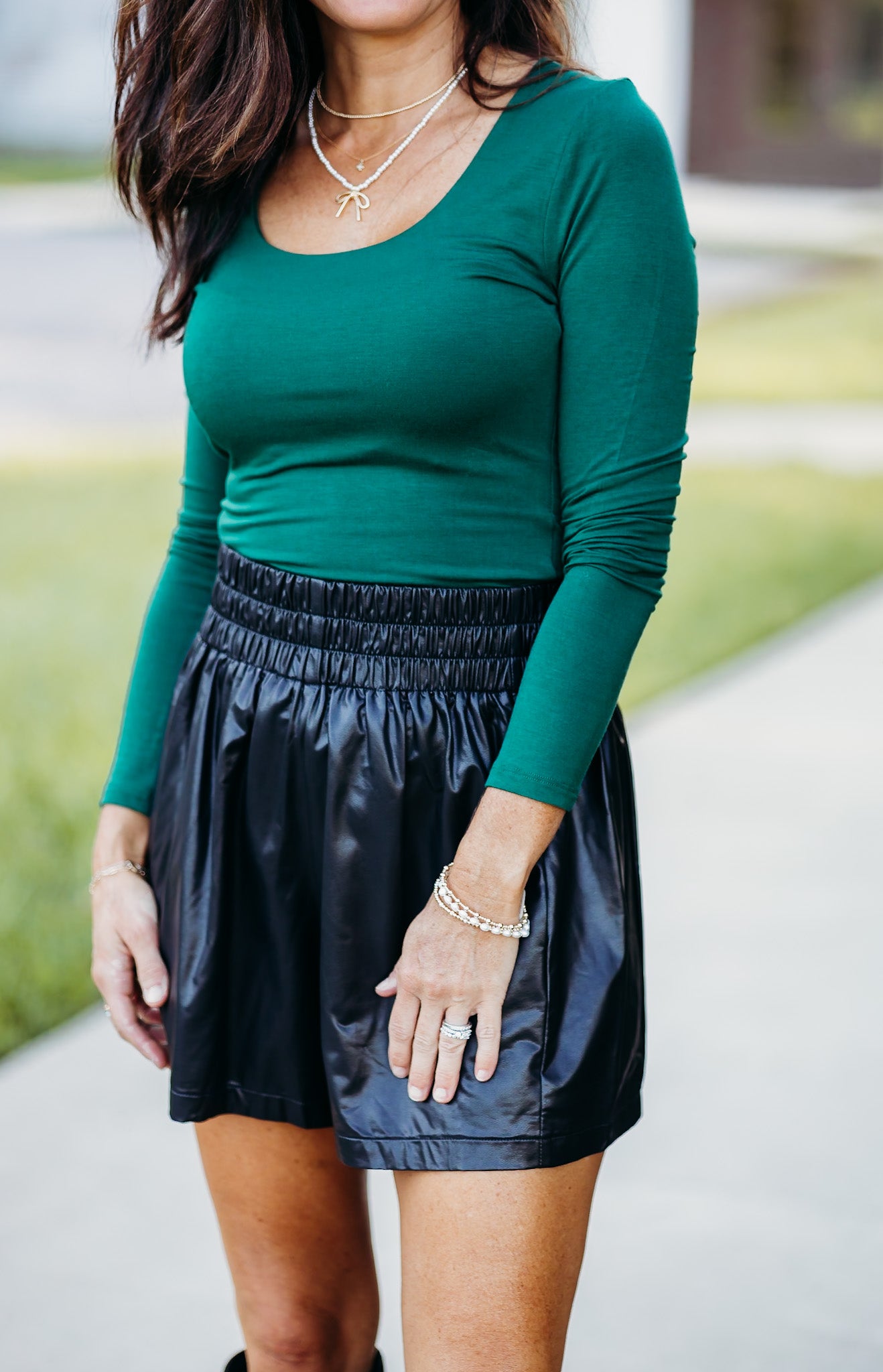 Edgy Essence Black Shorts