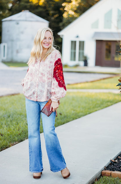 Rose Bud Tea Combo Blouse