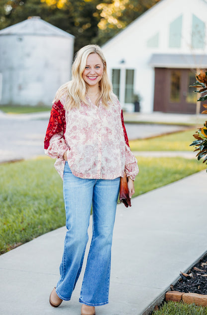 Rose Bud Tea Combo Blouse