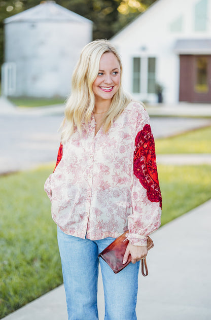 Rose Bud Tea Combo Blouse