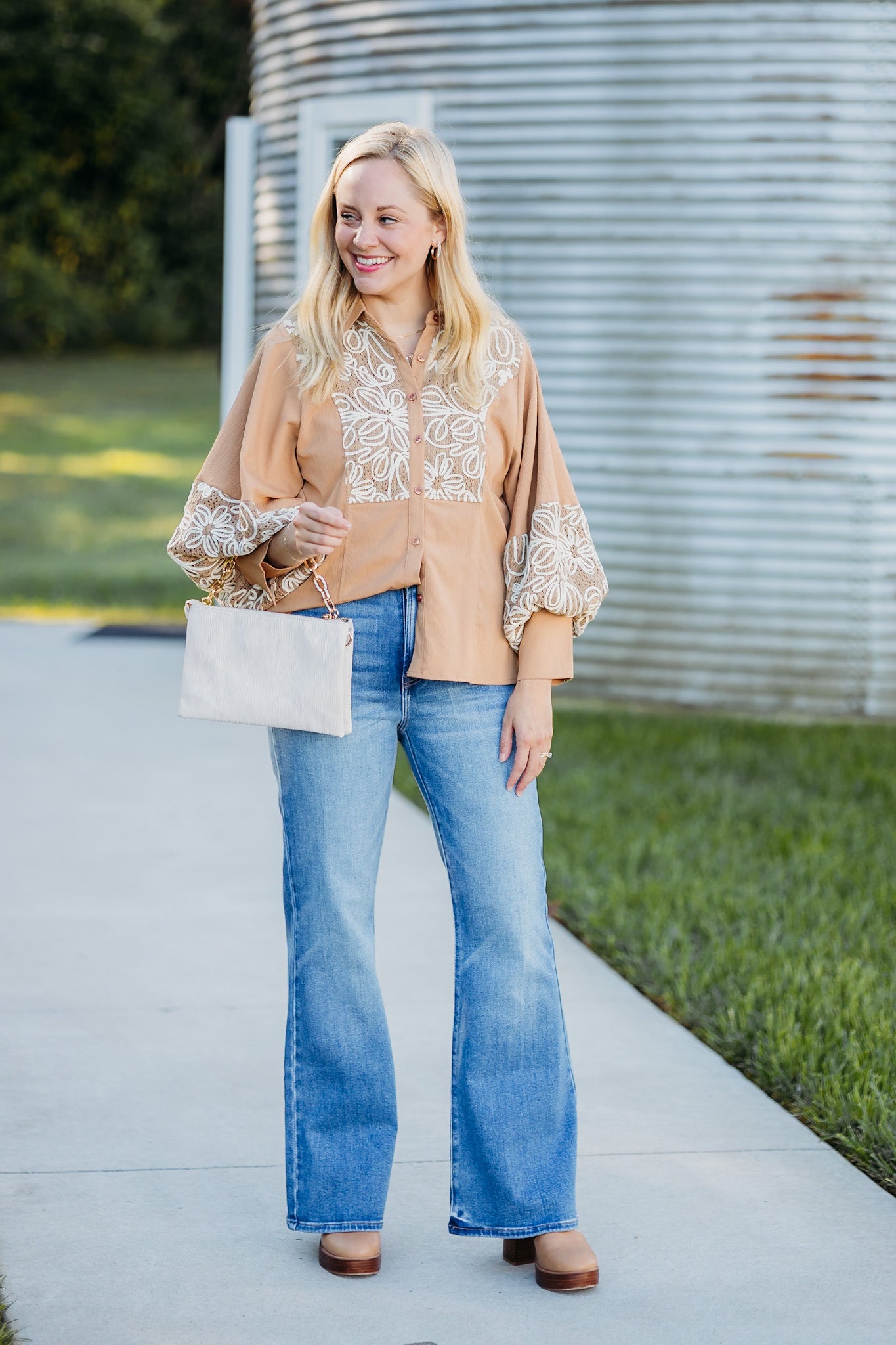 Rustic Feeling Taupe Top