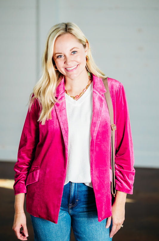 Professional Opinion Magenta Blazer