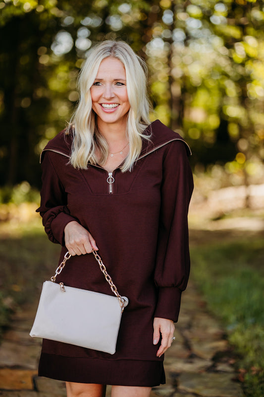 Everyday Easy Brown Dress