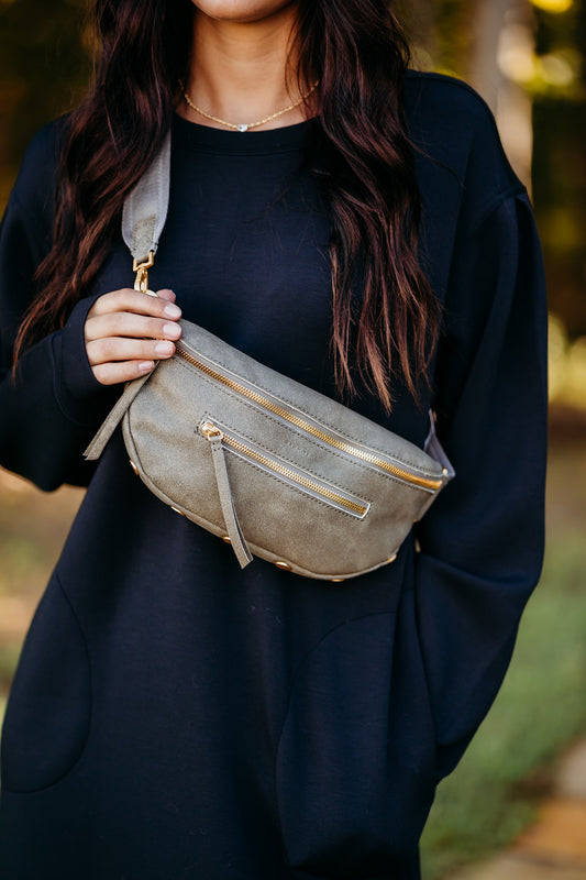 Charles Pewter/Brushed Gold Crossbody