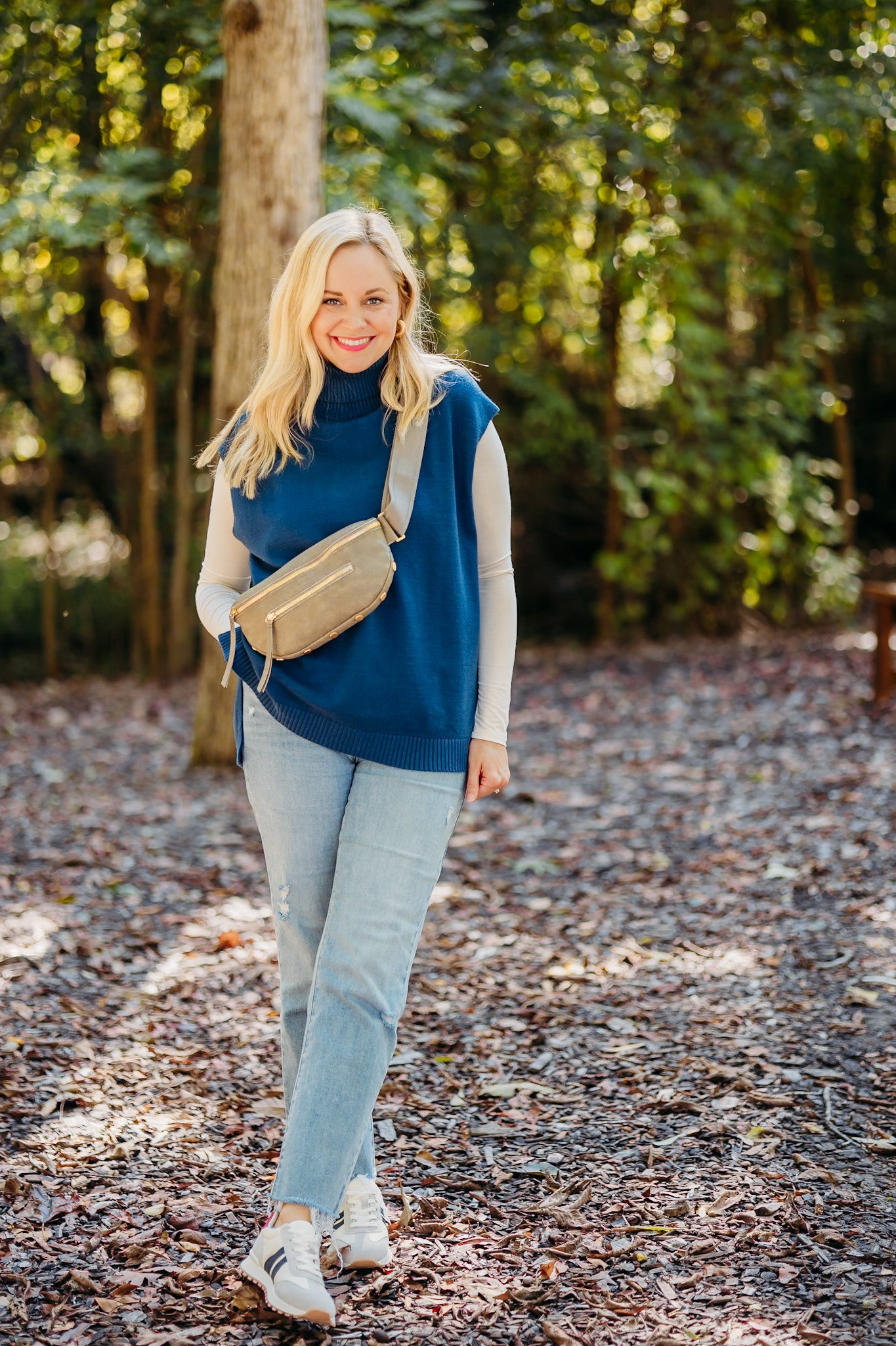 Running Out of Time Blue Sweater Vest