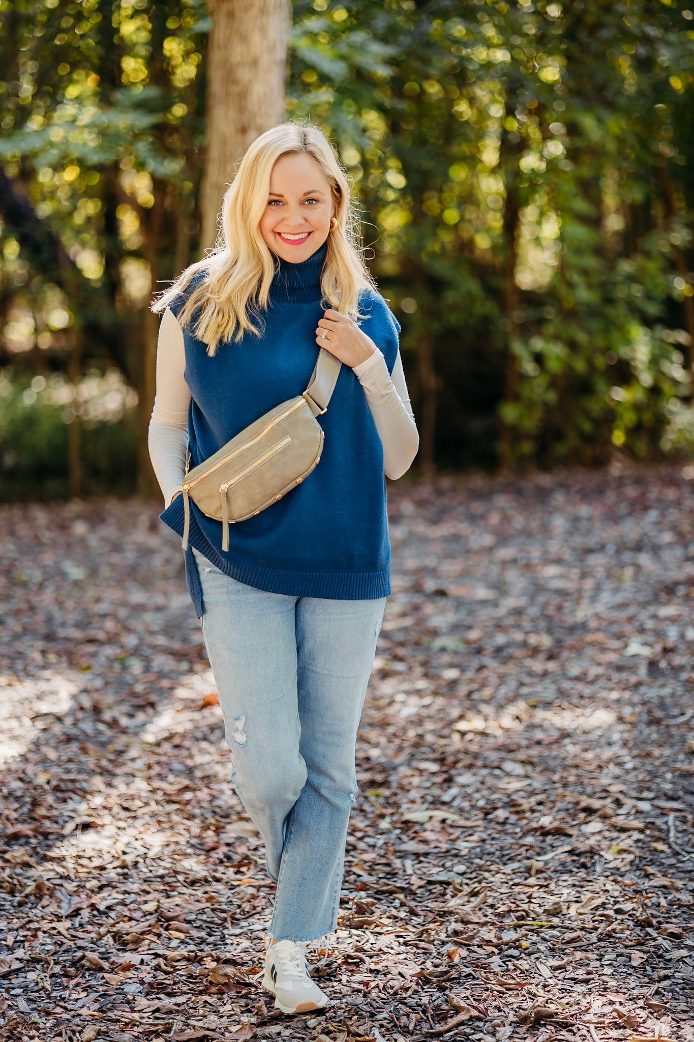 Running Out of Time Blue Sweater Vest