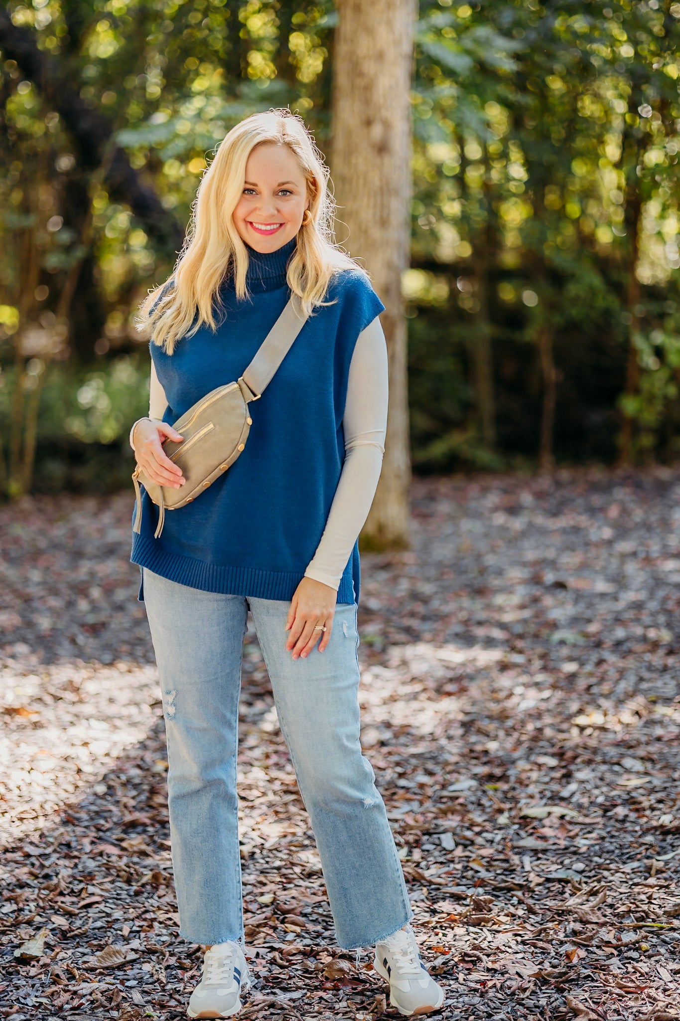 Running Out of Time Blue Sweater Vest