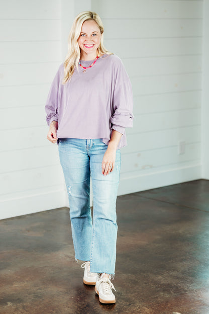 Weekend Wanderer Lavender Top