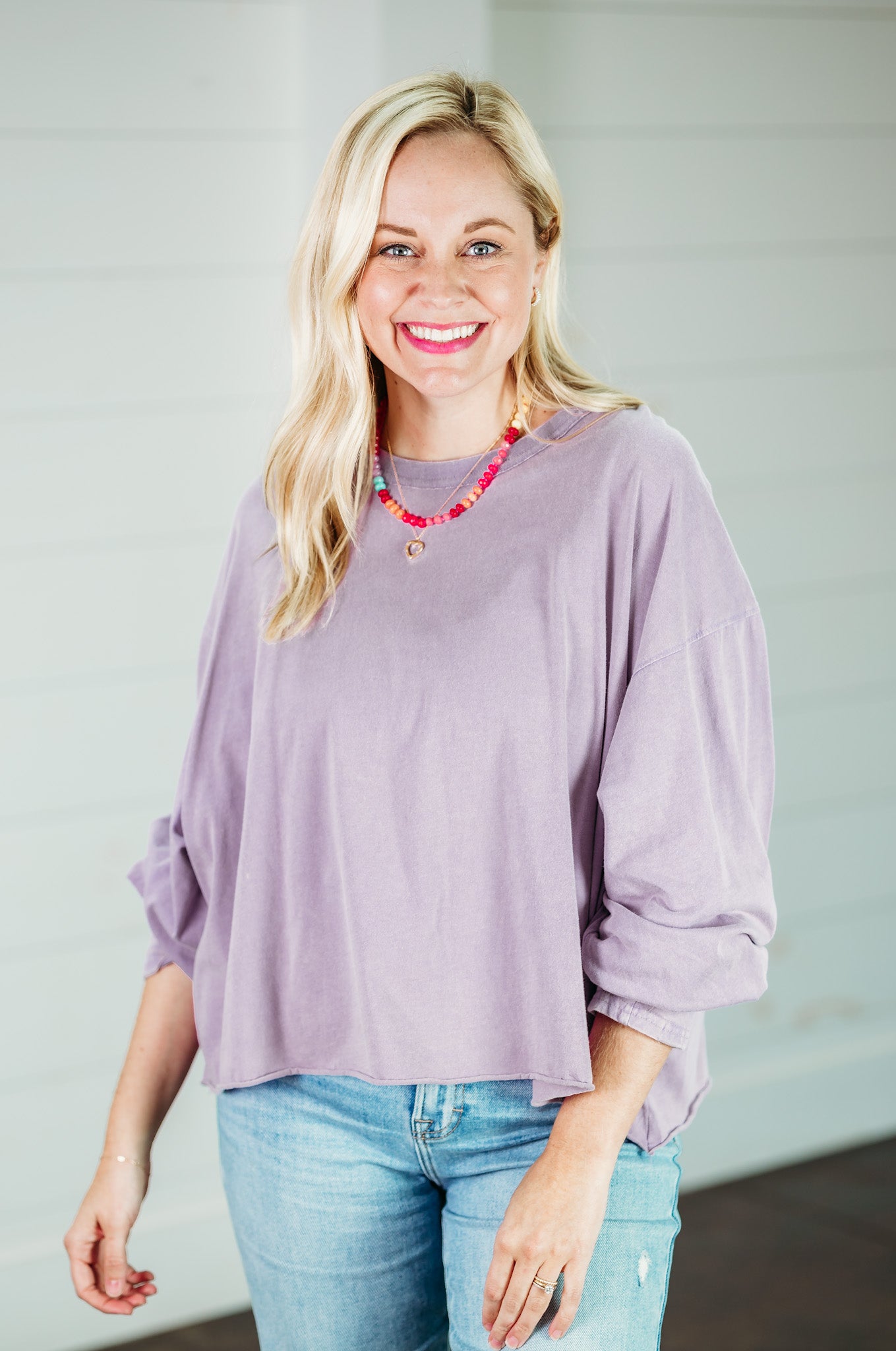 Weekend Wanderer Lavender Top