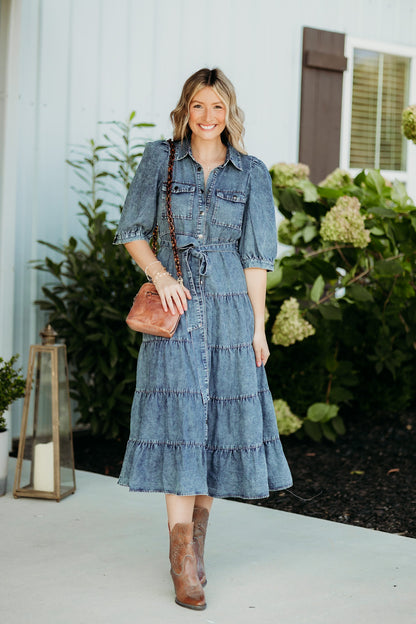 Vintage Indigo Dress