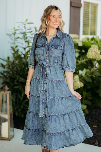 Vintage Indigo Dress