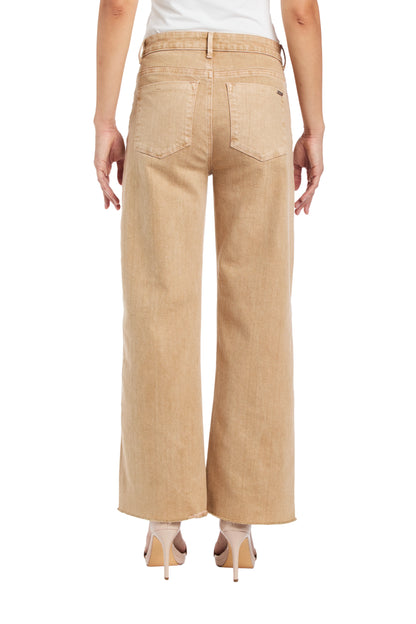 Alice High Rise Wide Ankle Crop Sandlewood Denim