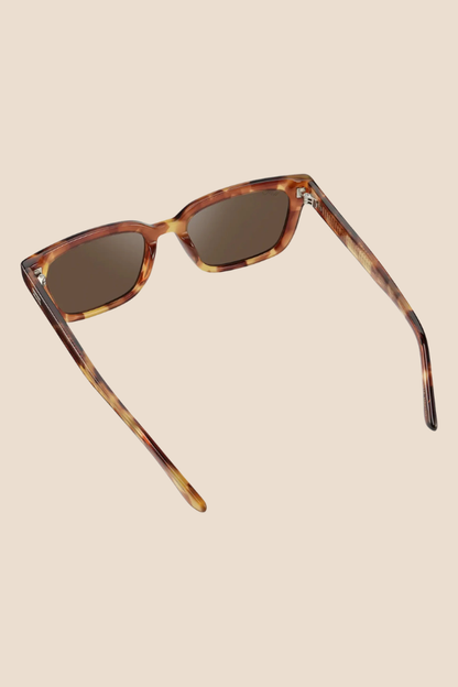 Vivian Honeycomb Tortoise / Brown Lens Polarized Sunglasses