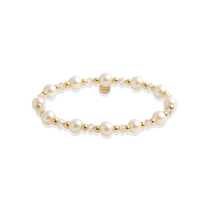 Kelsey 14K Gold Filled Pearl Beaded Bracelet