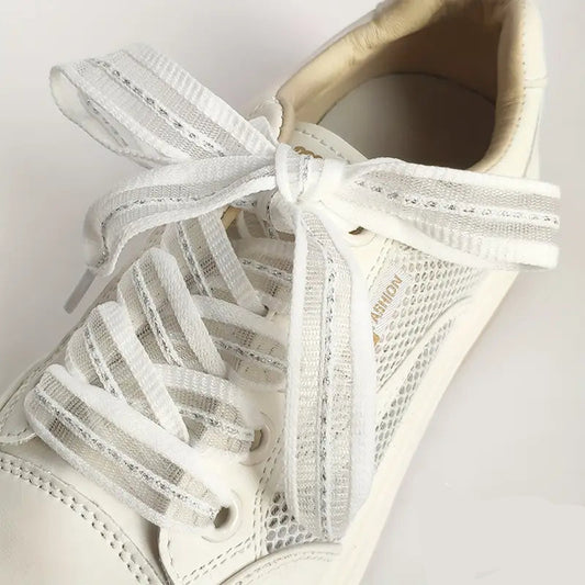 White Lace Shoelaces