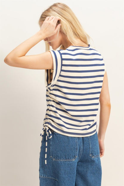 Stripe Flirt Top