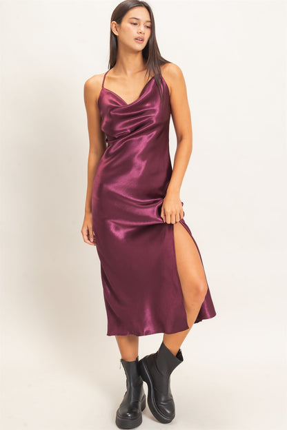 Poetic Charm Dark Cherry Dress