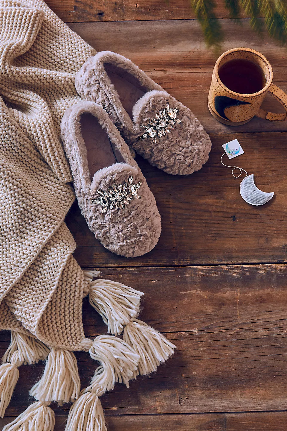 Slumber Party Loafer Slipper Parchment