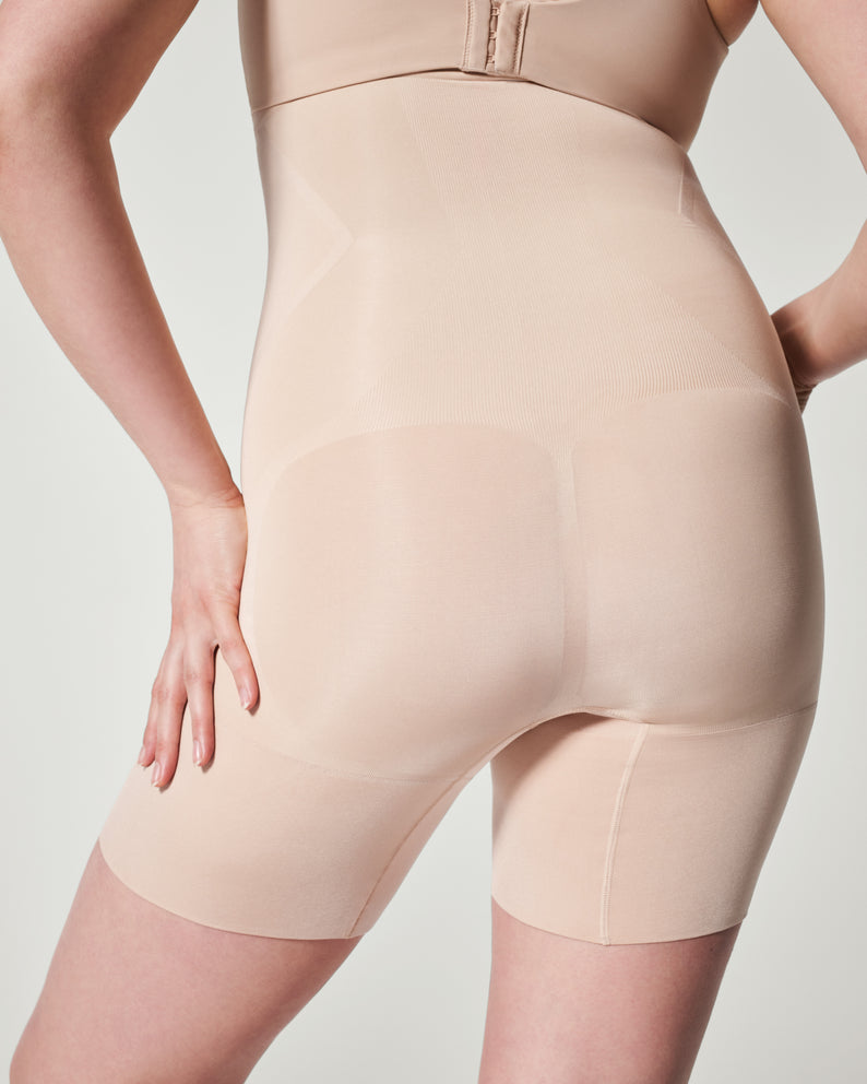 Spanx Plus Size Higher Power Shorts In Soft Nude