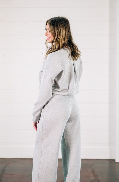 AirEssentials Light Grey Wide Leg Pant