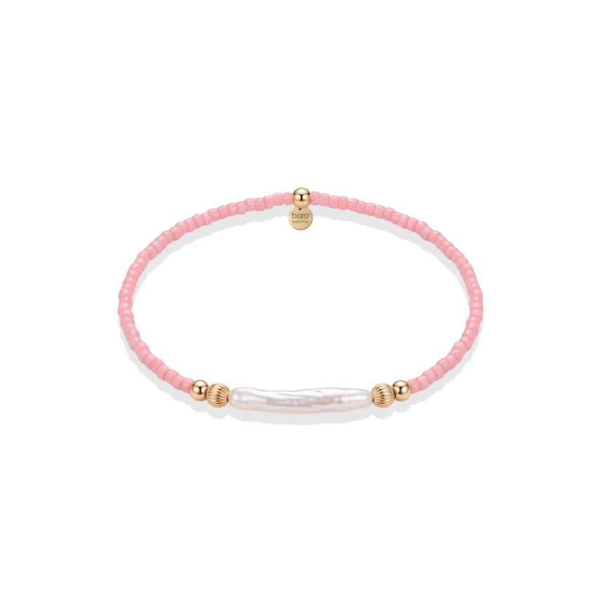 Day Dream + Pearl 14K Gold Filled Bubblegum Beaded Bracelet