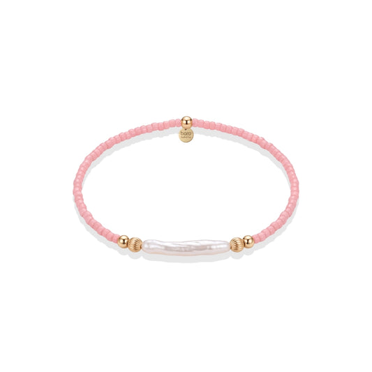 Day Dream + Pearl 14K Gold Filled Bubblegum Beaded Bracelet