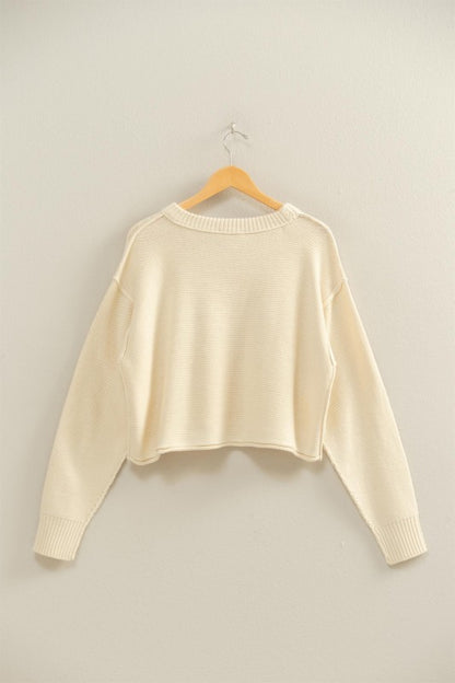 Naturally Cool Cream Sweater
