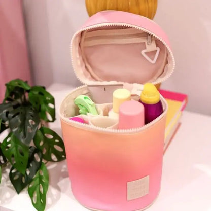 Barrel Organizer Gradient Toiletry Bag