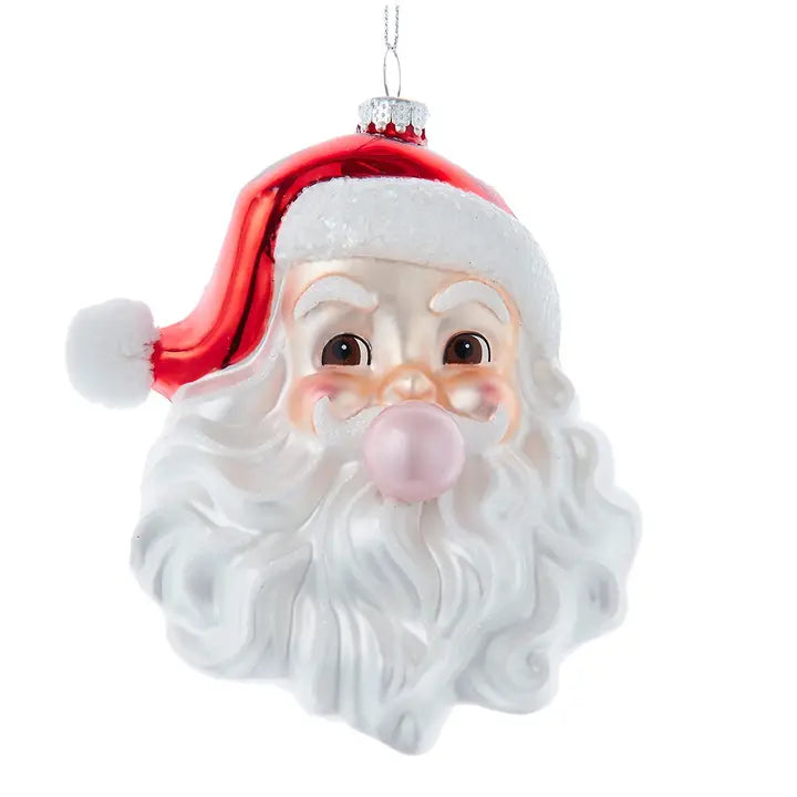 Santa Head Bubble Gum Ornament