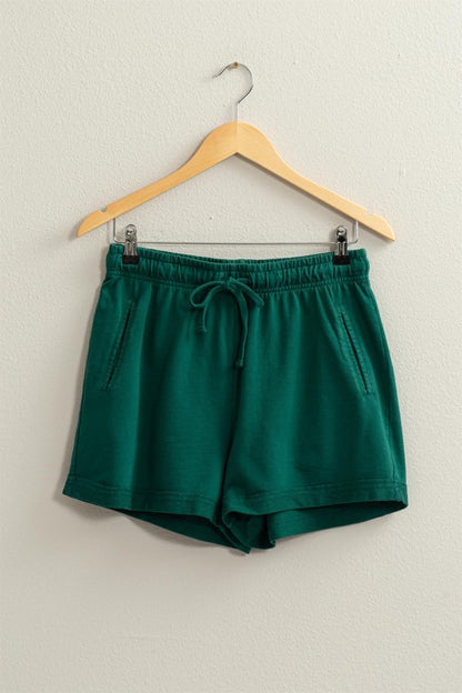 Downtime Pine Green Shorts