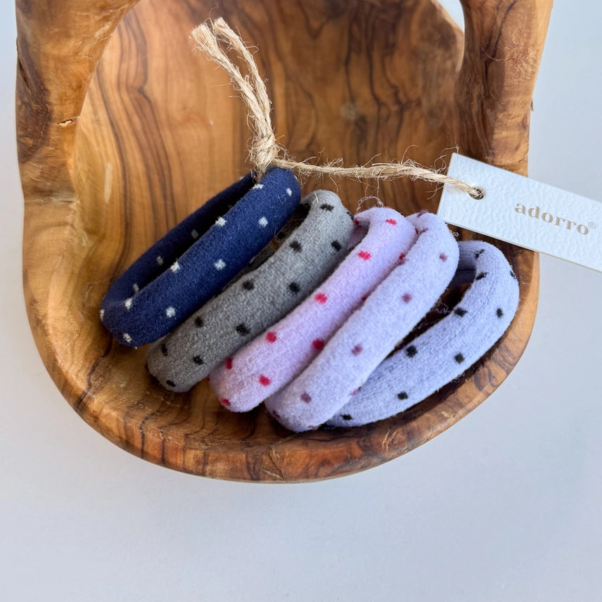 Polka Dot Hair Ties Set