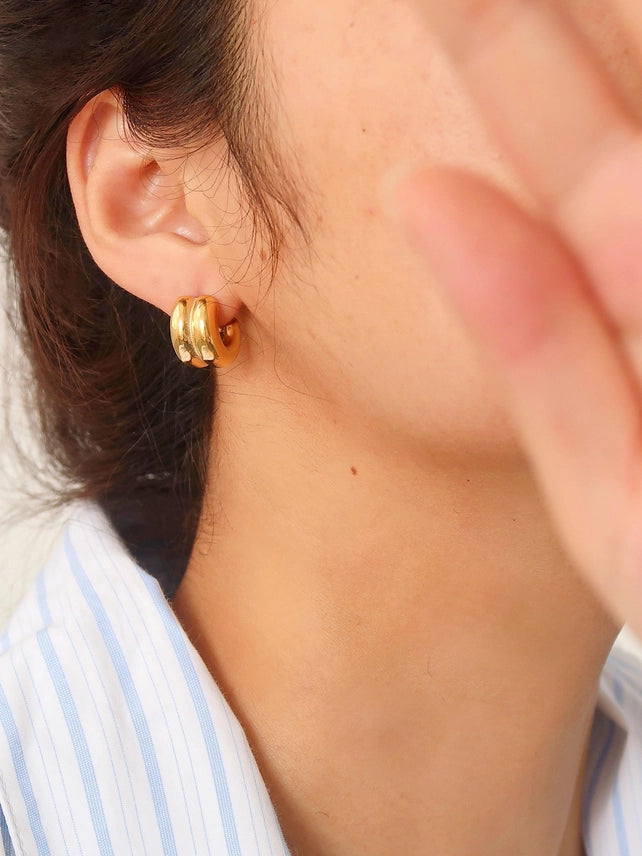Emma Double Hoop Earring