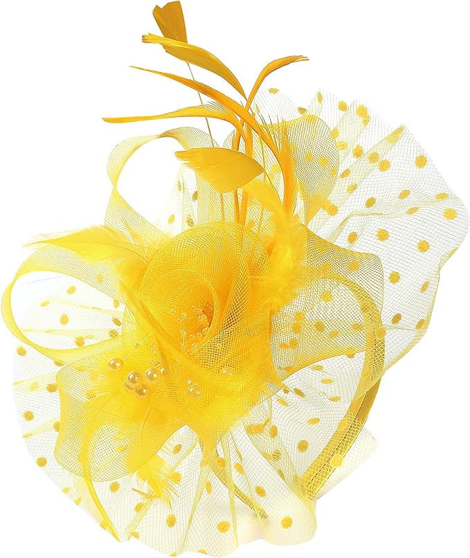 Bet to Win Yellow Fascinator