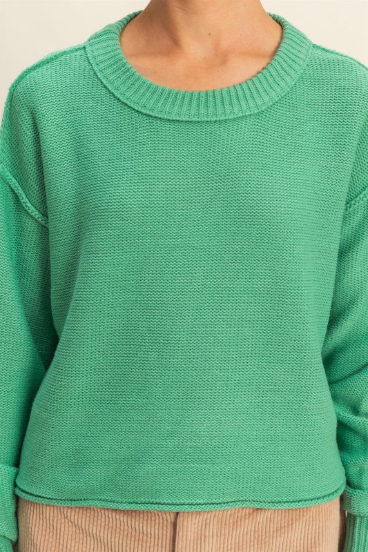 Naturally Cool Green Sweater