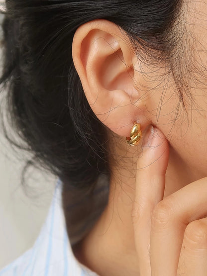 Brea Twisted Hoop Earrings