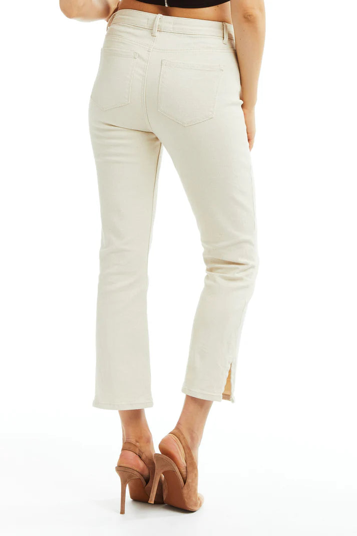 Jessica High Rise Lurex Twill Denim