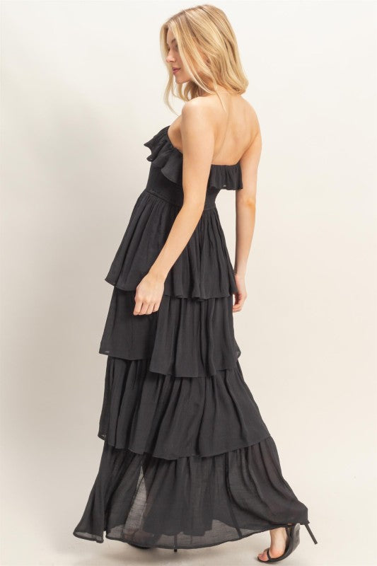 Soft Symphony Black Dress