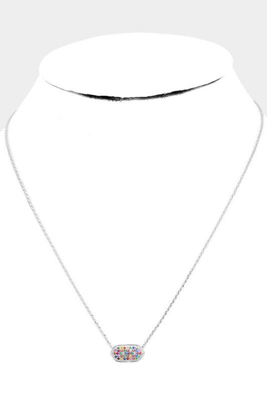 Hidden Gem Silver Necklace