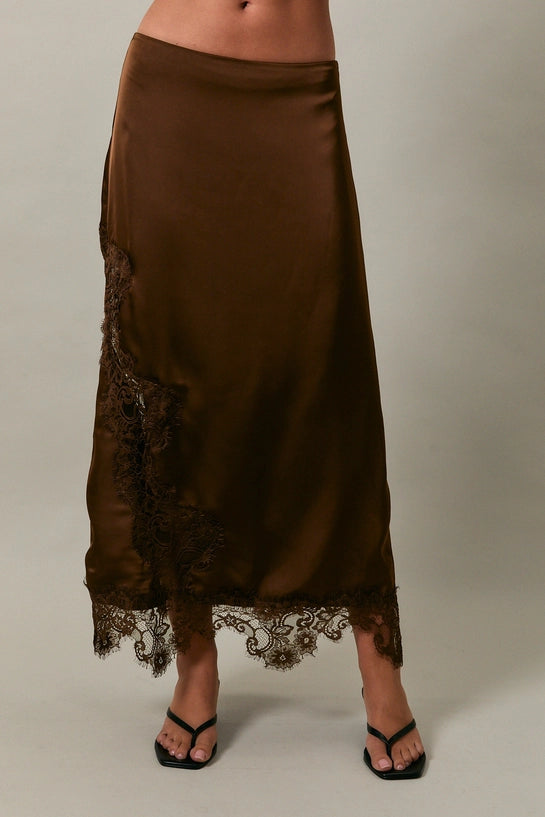 Steal the Show Brown Skirt