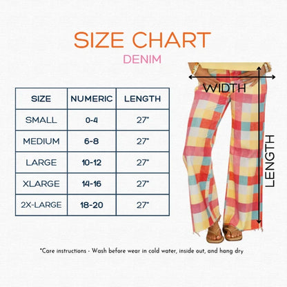 Daisy Dot Pink Denim Pants