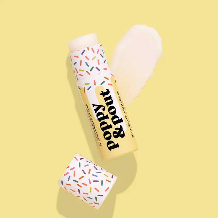 Lip Balm Birthday Confetti Cake Yellow