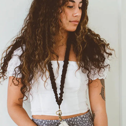 Black Luxe Lanyard