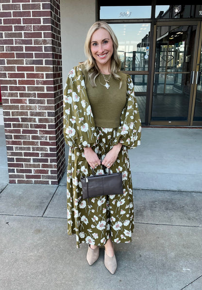 Slow Sundays Olive Dress
