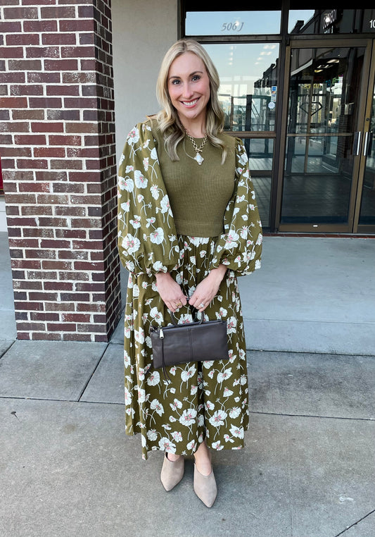 Slow Sundays Olive Dress