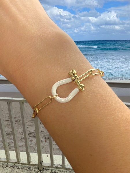 Funky Fresh White Bracelet