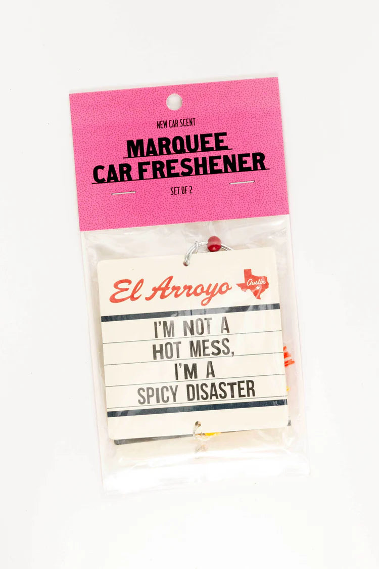 Marquee Car Freshener (2 Pack) - Spicy Disaster