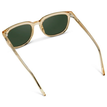 Abner Champagne Crystal / Smoke Green Lens Polarized Sunglasses