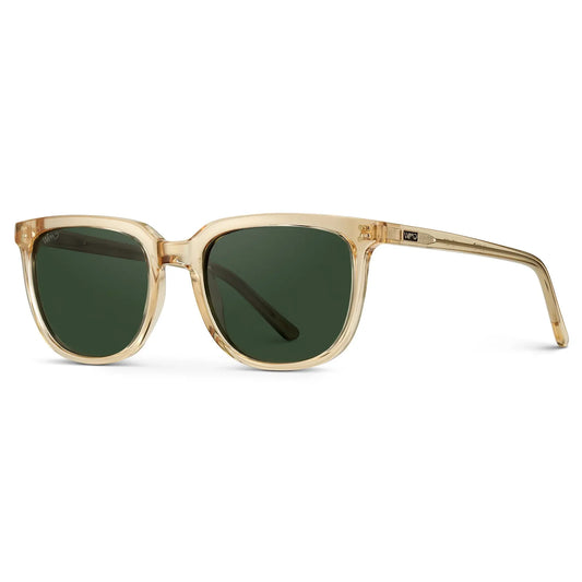 Abner Champagne Crystal / Smoke Green Lens Polarized Sunglasses