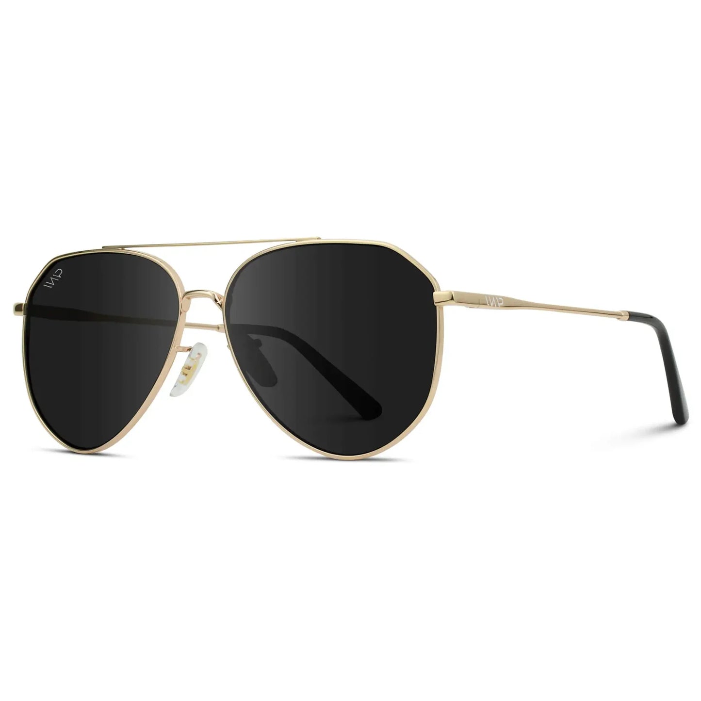 Ramsey Gold Frame / Black Lens Polarized Sunglasses